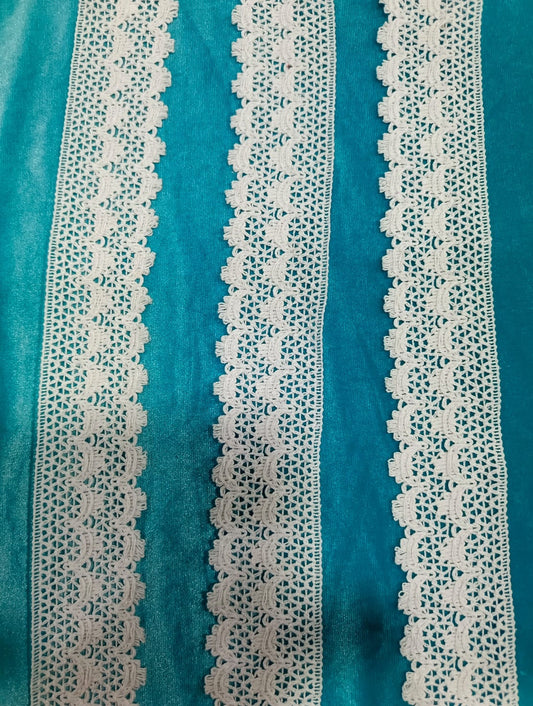 white cotton lace