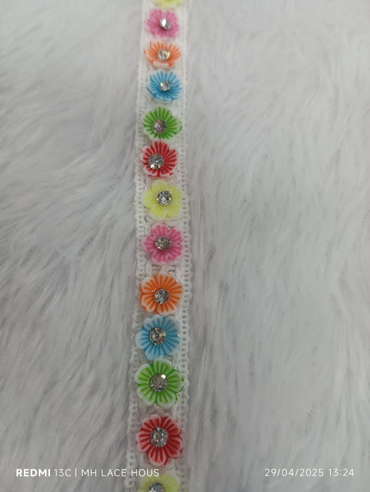 Multi Colour Handwork Flower Lace (5 METERS)