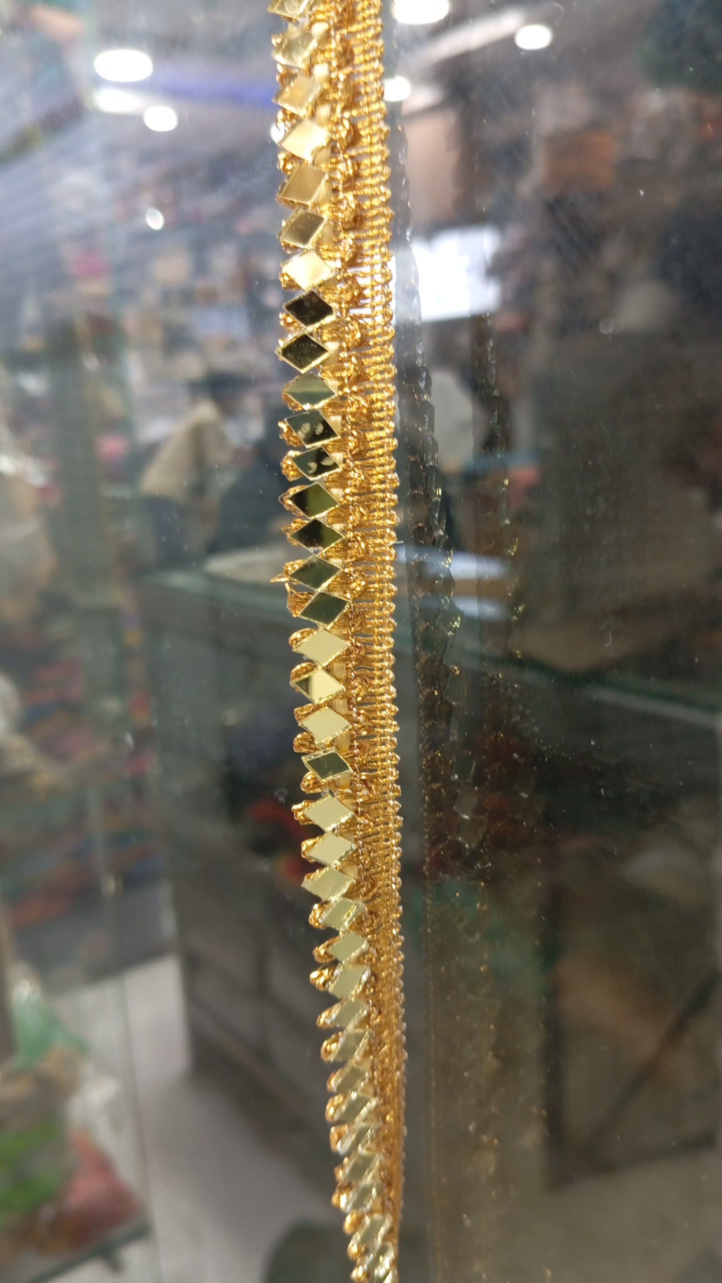 Golden Mirror Work Lace (9 meters)